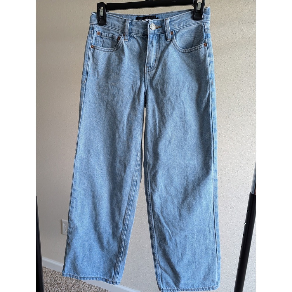RSQ Baggy Light Wash Blue Denim Jeans Girls Size 12 Wide Leg Skater Streetwear